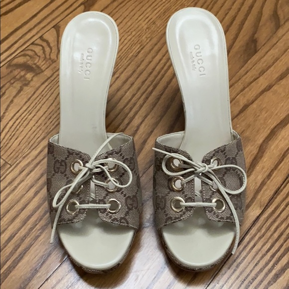 Gucci wedge sandals - Picture 1 of 8